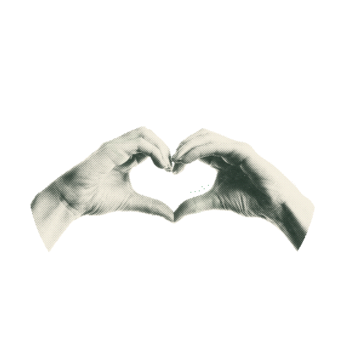 "Two hands forming a heart shape, symbolizing trust, connection, and partnership."​
